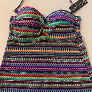 Catalina Twist Front Tankini top